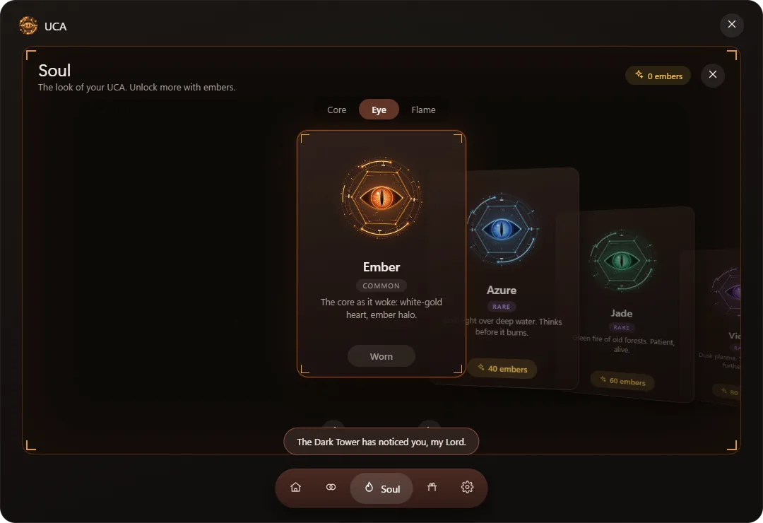 Soul card deck with Eye skins